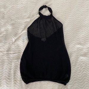 BLACK BEACH COVER UP